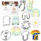 Groovy Cookie Cutter 6 Pc Set. USA Tin Plate Steel - By CookieCutter.Com
